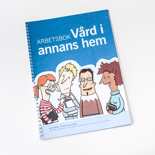 Produktbild av arbetsboken Vård i annans hem.