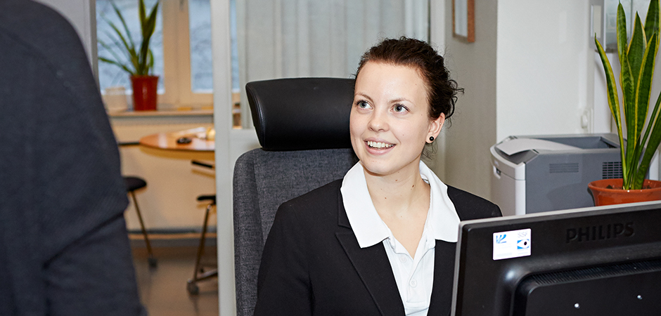 Nina Molin städare och receptionist Lyckese lasarett