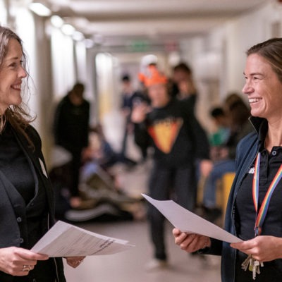 Rektor och skyddsombud på Nygårdsskolan