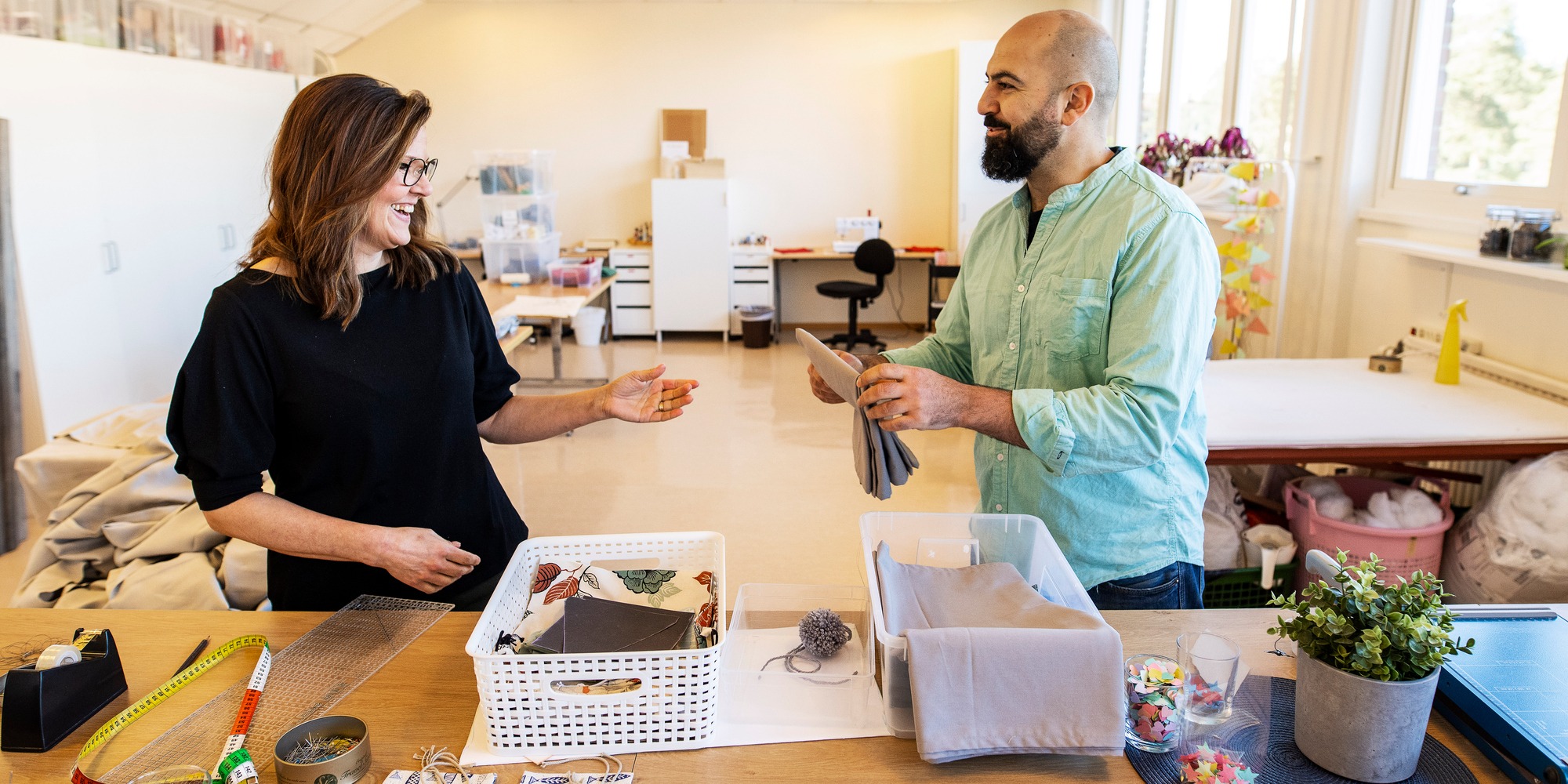 Lise Lott Karlsson och Kotaiba Kholi