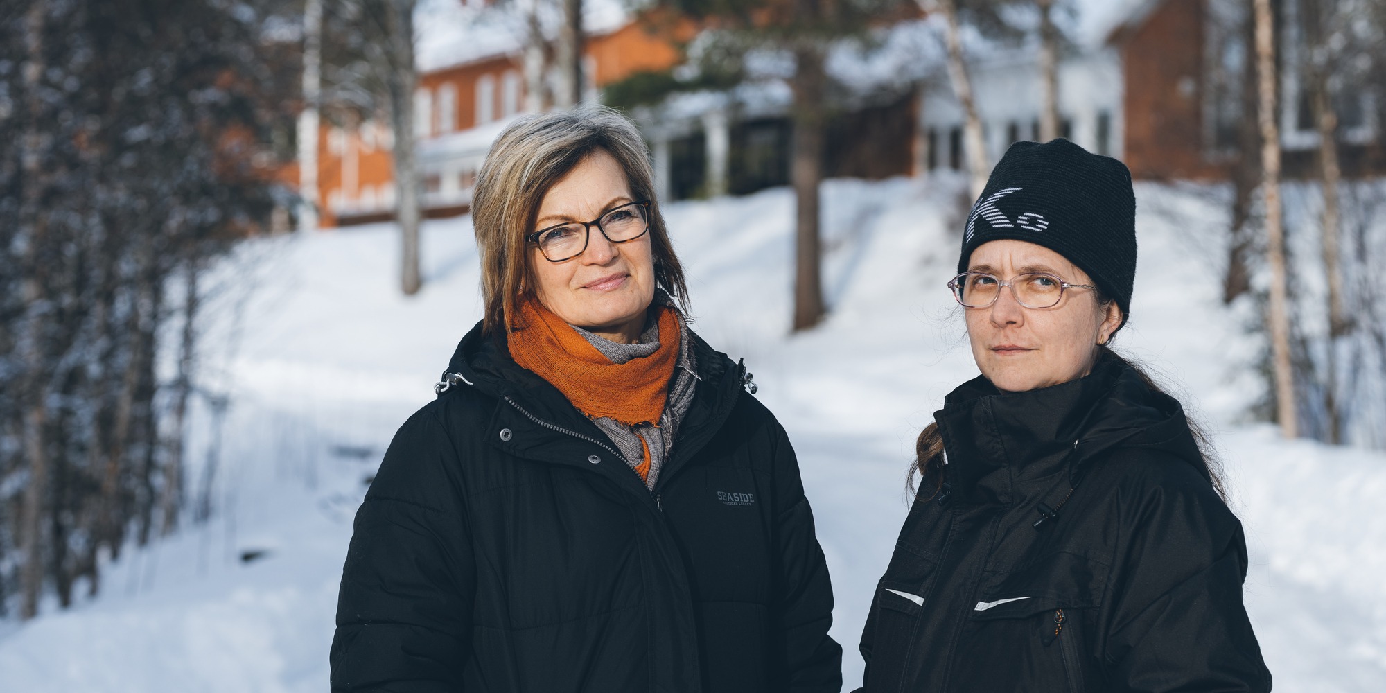 Bitte Westerlund, enhetschef, och Gabrielle Hörnberg, skyddsombud, i Arjeplog.