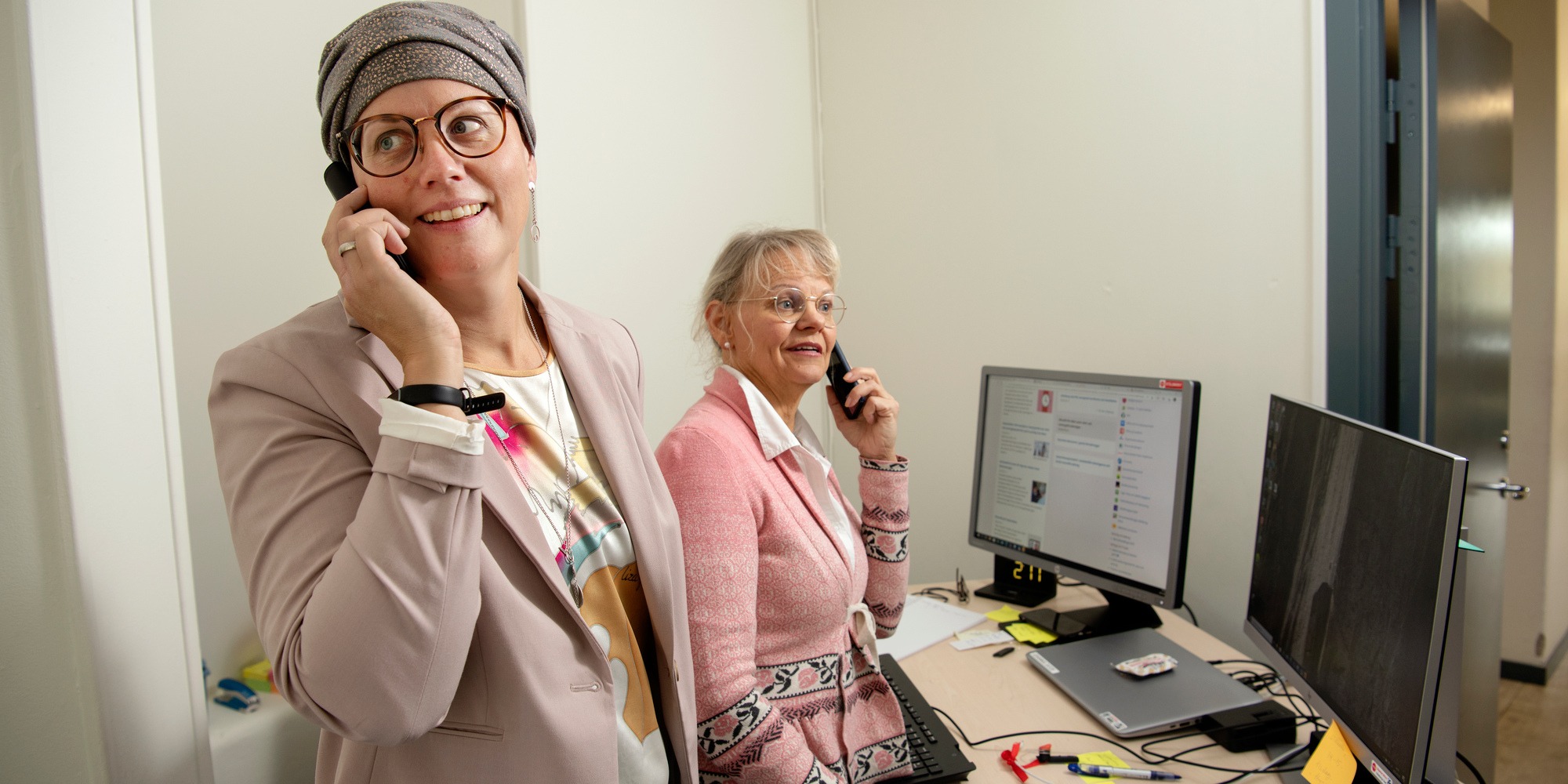 Helena Skärby och Johanna lehnert, planeringsenheten hemtjänst Göteborgs stad