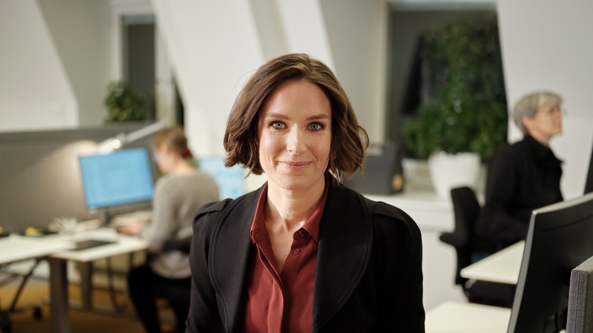 Karin Hagman på Suntarbetslivs kontor