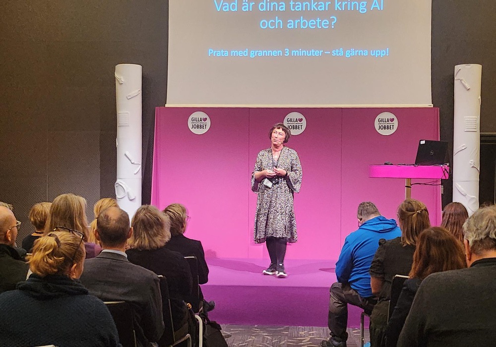 Åsa Cajander föreläser om AI på gilla jobbet