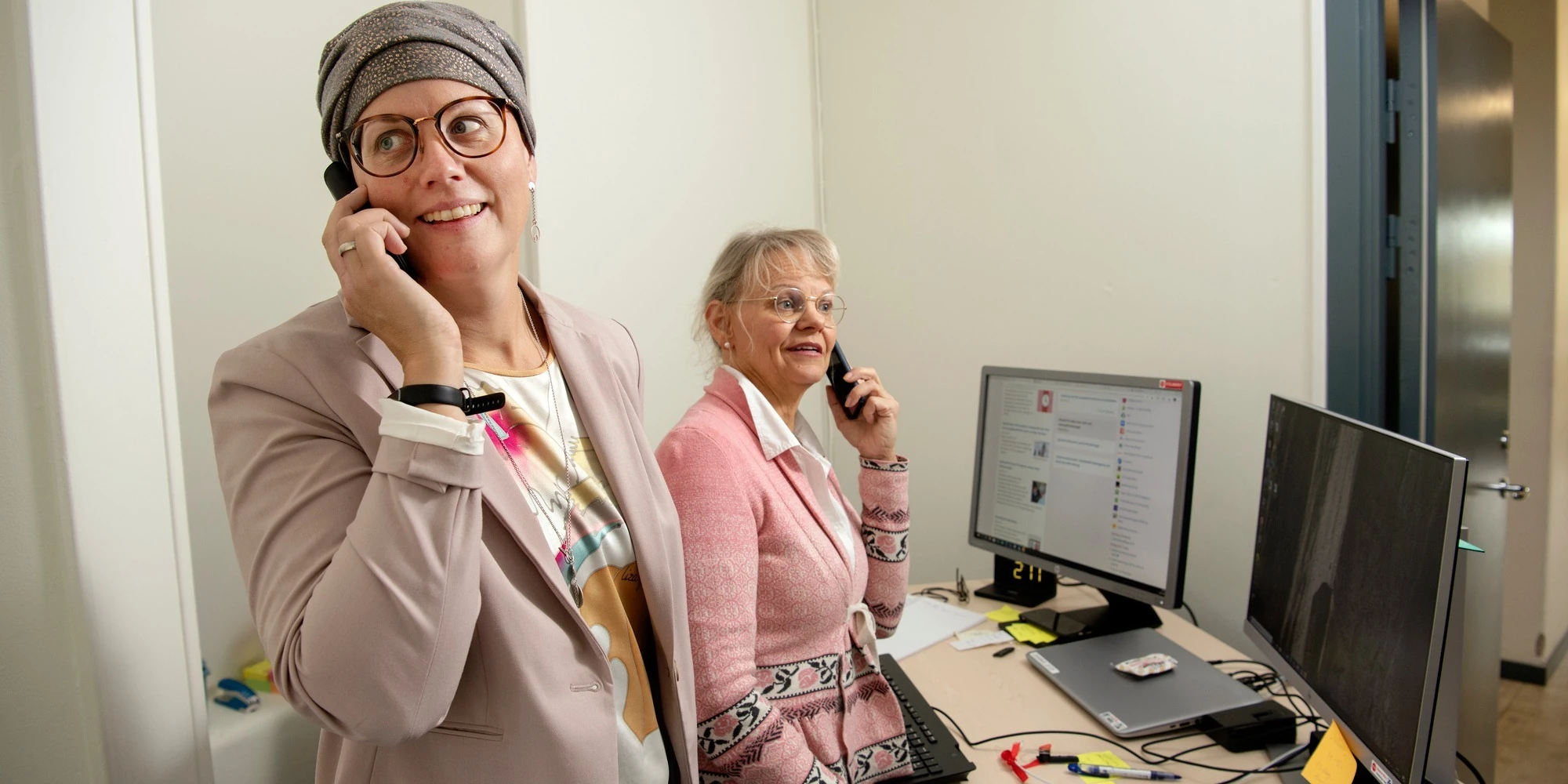 Helena Skarby och Johanna Lehnert