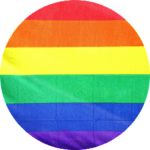 hbtq-flagga i regnbågsfärger