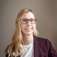 Ansiktsporträtt Sanna Bjelke.