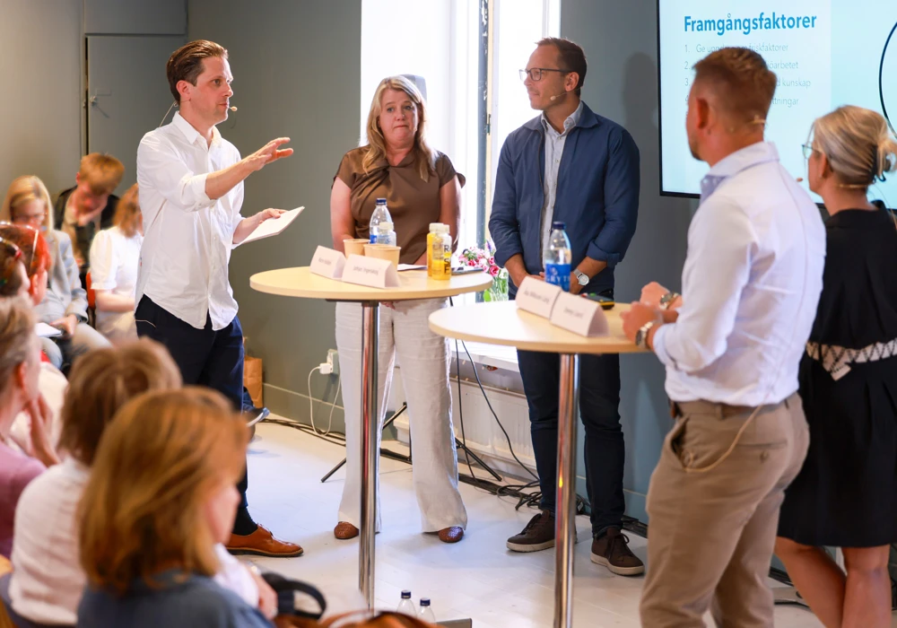 Fullsatt på seminariet om friskfaktorer i Almedalen.