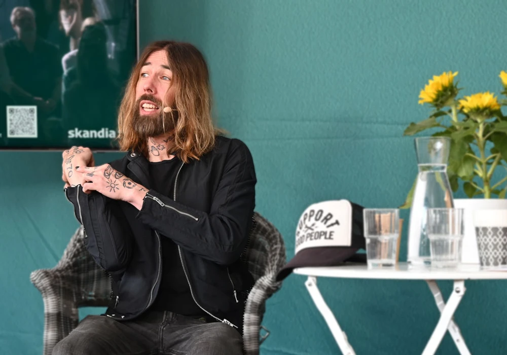 Micael Dahlén i Almedalen.