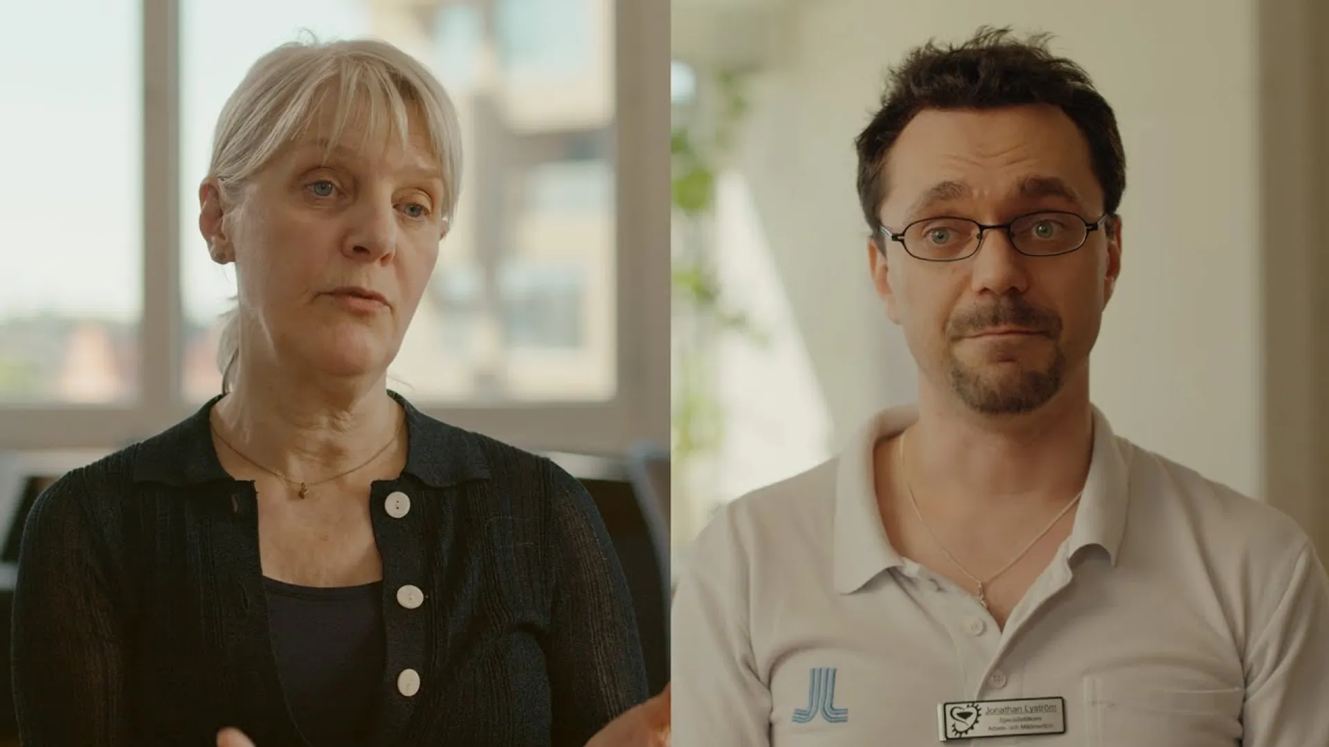 Stillbilder av Jonathan Lyström och Gun Johansson