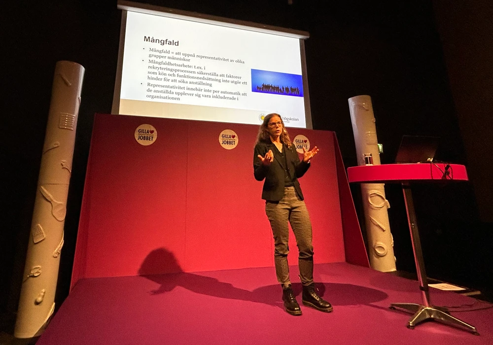 Kristina Palm pratar om inkludering på Gilla jobbet.