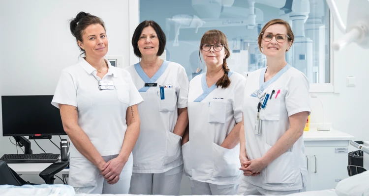 Gruppbild på enhetschefer och och skyddsombud i Region Norrbotten som fått ett nytt samverkansavtal.