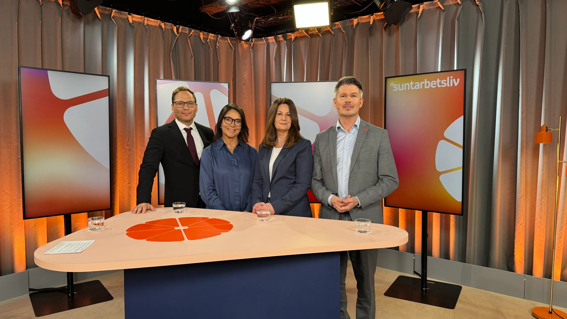 En bild från inspelningen av Studio Friskfaktor.