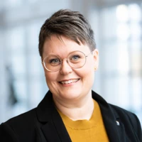 Ansiktsporträtt Karin Ahnqvist.