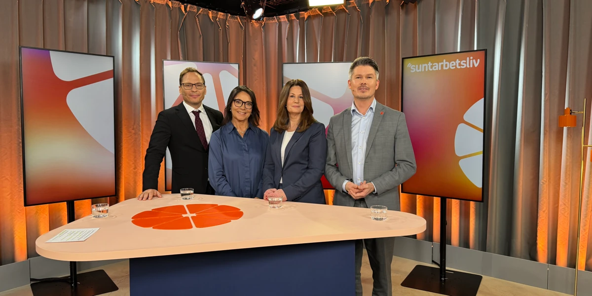 En bild fr&aring;n inspelningen av Studio Friskfaktor.