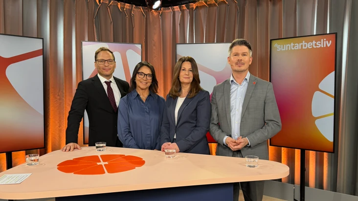 En bild fr&aring;n inspelningen av Studio Friskfaktor.